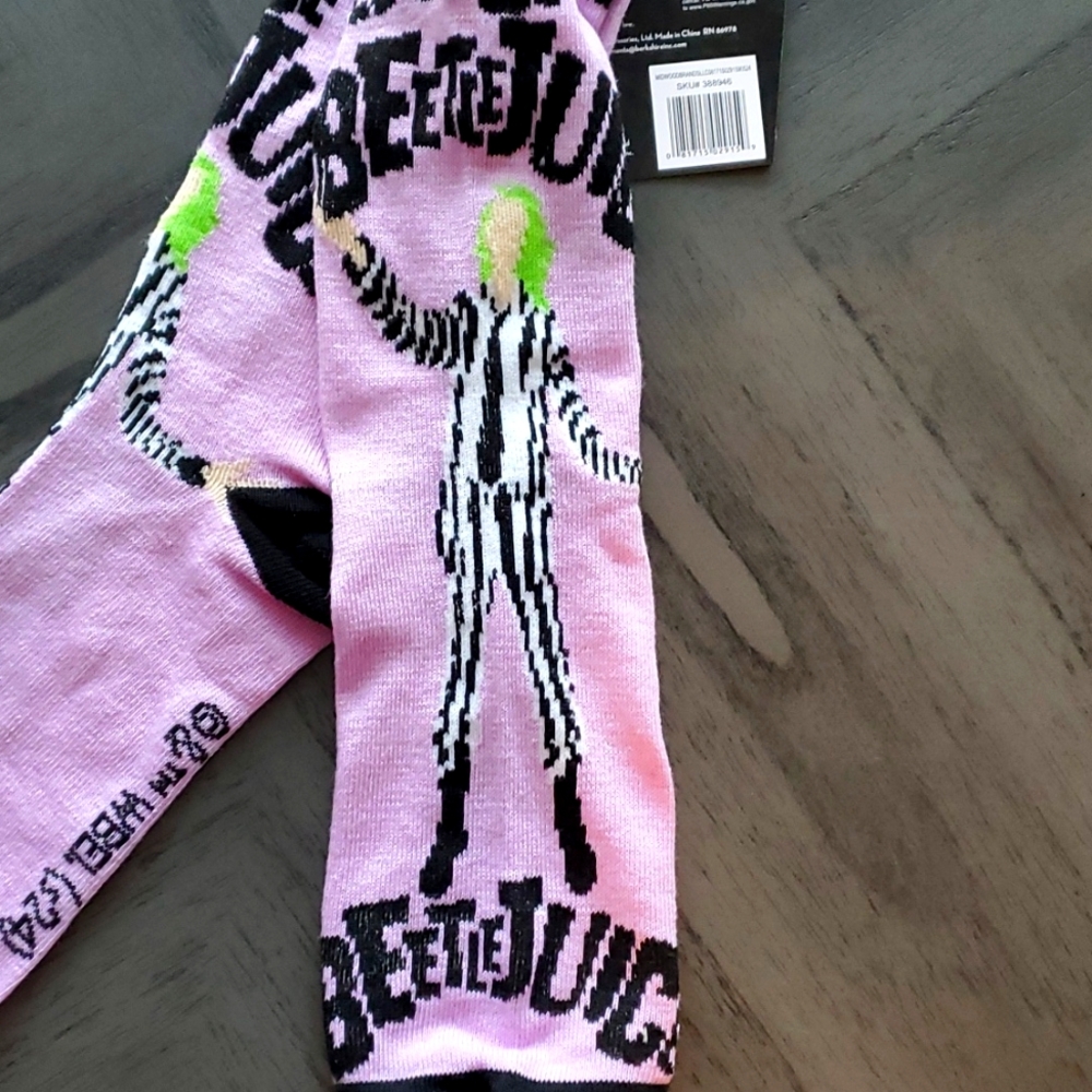 Beetlejuice novelty socks - Picture 3 of 7